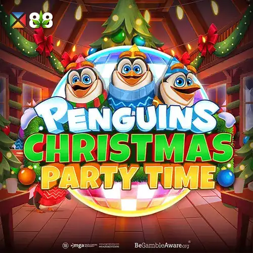 Penguins Christmas Party Time